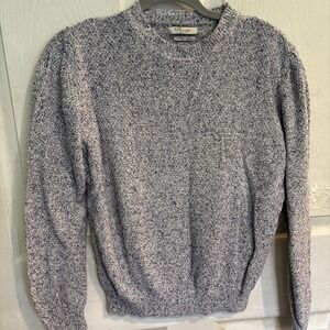 H.E. By Mango Long Sleeve Gray Lightweight Pullover Cotton/LinenSweater Women XS